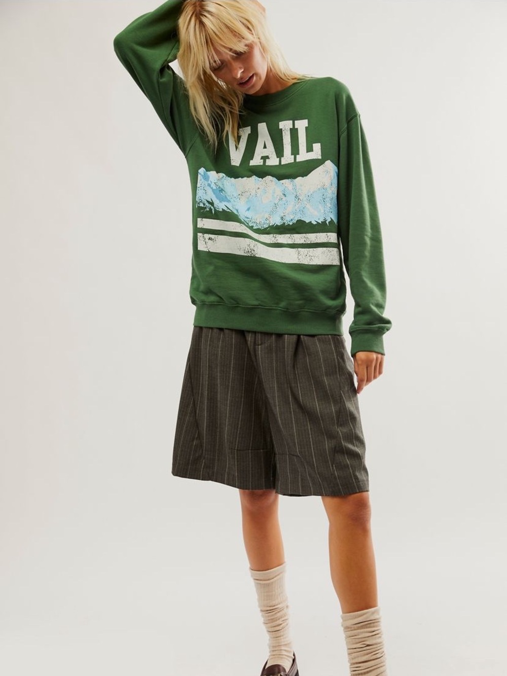 Desert Dreamer Green Vail Colorado Crewneck Sweatshirt L Good Condition